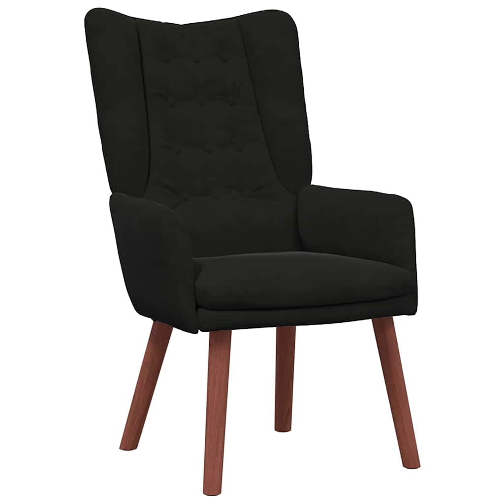 Fauteuil relaxant Noir 63 x 67 x 94 cm Velours - XIOS