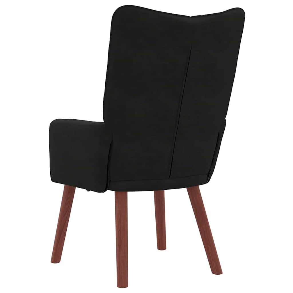 Fauteuil relaxant Noir 63 x 67 x 94 cm Velours - XIOS