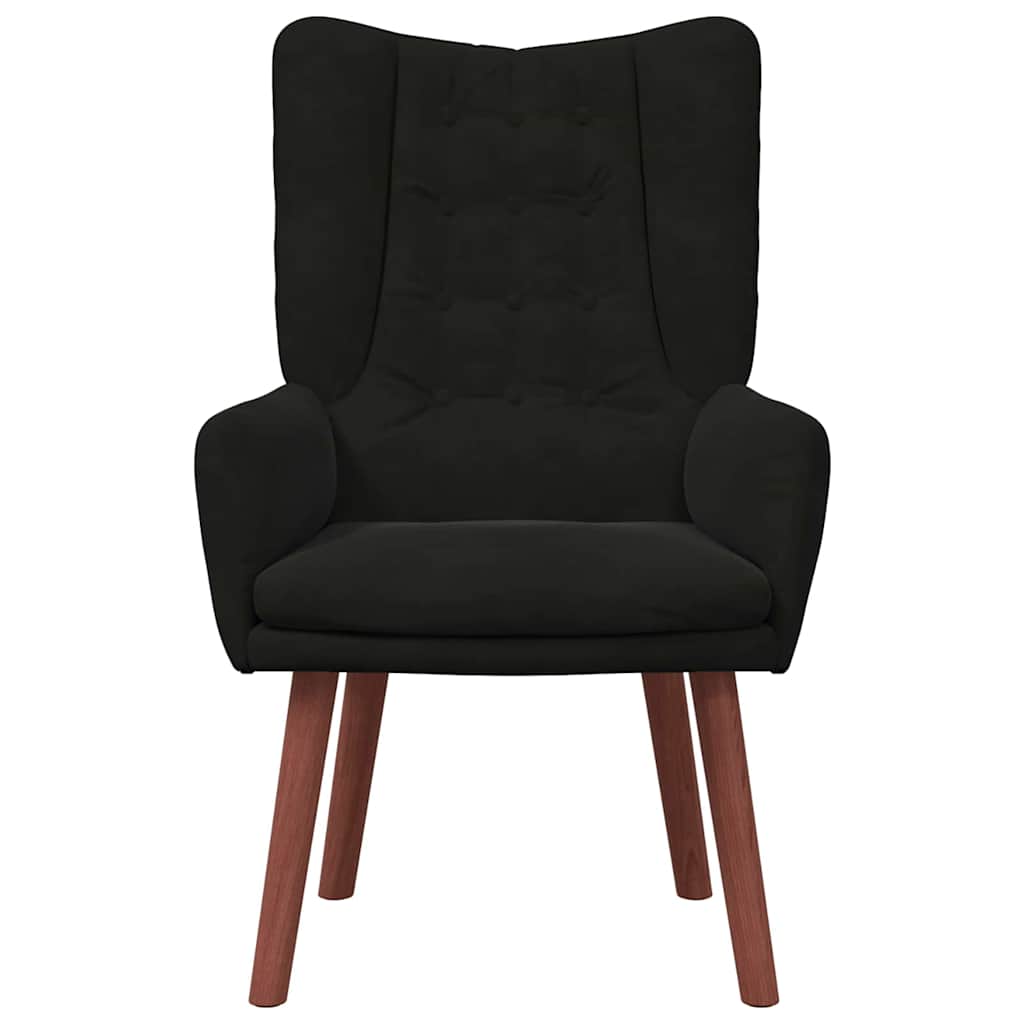Fauteuil relaxant Noir 63 x 67 x 94 cm Velours - XIOS