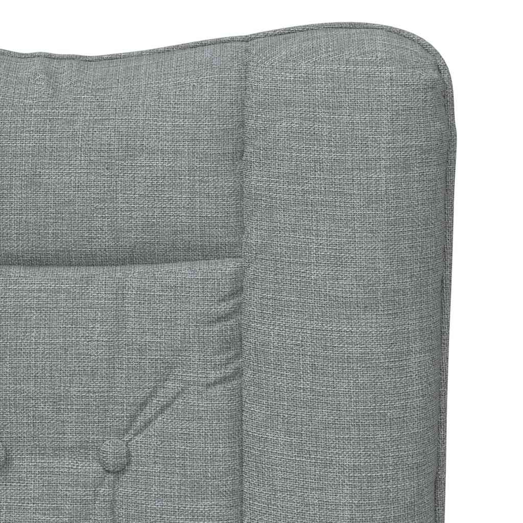 Fauteuil relaxant Gris clair 63 x 67 x 94 cm tissu - XIOS