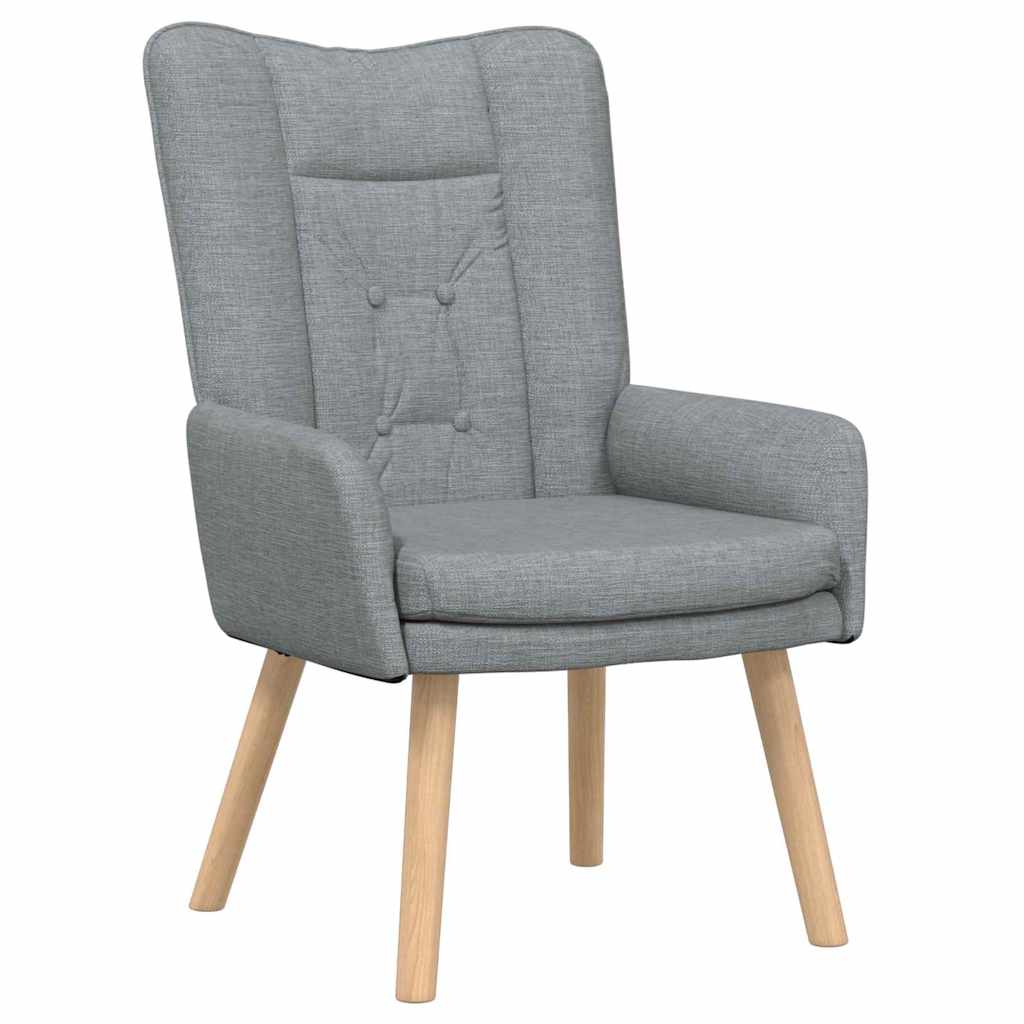 Fauteuil relaxant Gris clair 63 x 67 x 94 cm tissu - XIOS