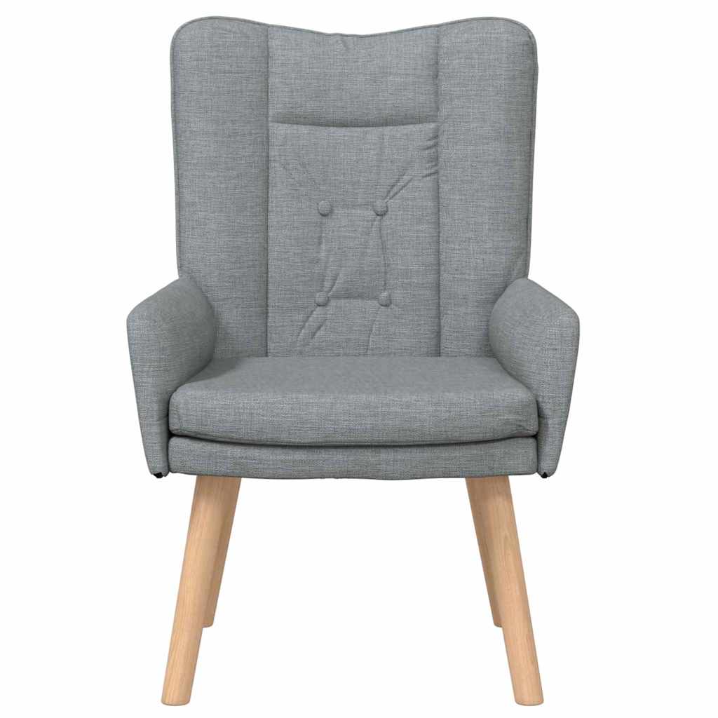 Fauteuil relaxant Gris clair 63 x 67 x 94 cm tissu - XIOS