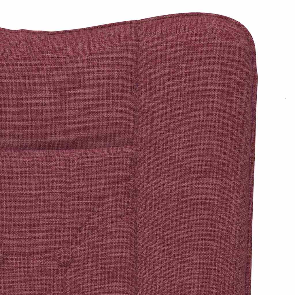 Fauteuil relaxant Rouge bordeaux 63 x 67 x 94 cm tissu - XIOS