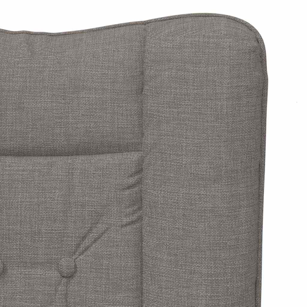 Fauteuil relaxant Taupe 63 x 67 x 94 cm tissu - XIOS
