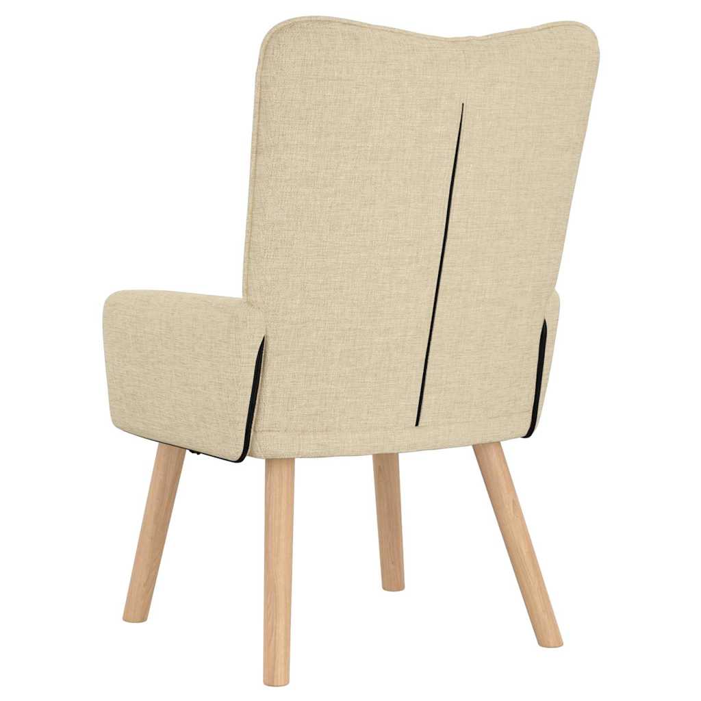 Fauteuil relaxant Crème 63 x 67 x 94 cm tissu - XIOS
