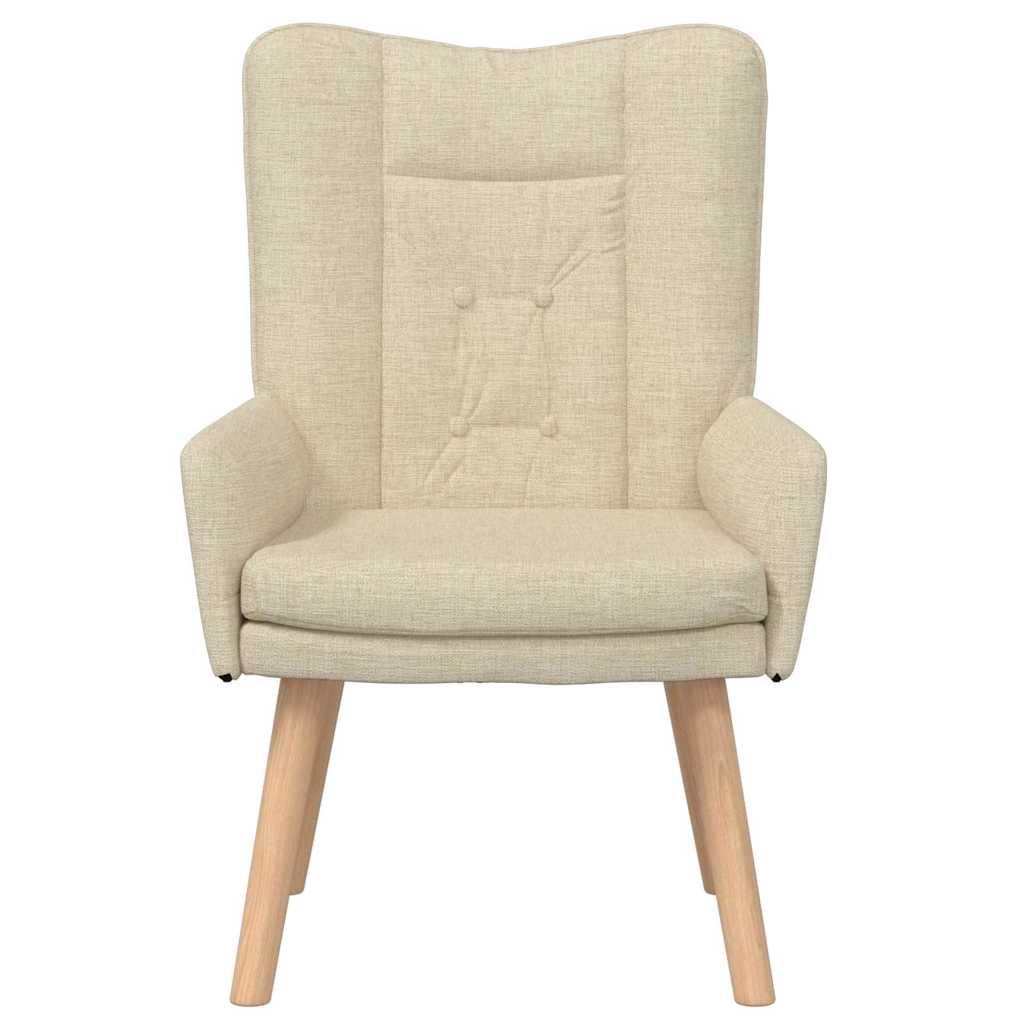 Fauteuil relaxant Crème 63 x 67 x 94 cm tissu - XIOS
