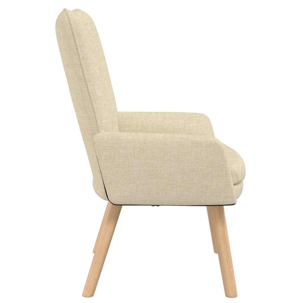 Fauteuil relaxant Crème 63 x 67 x 94 cm tissu - XIOS