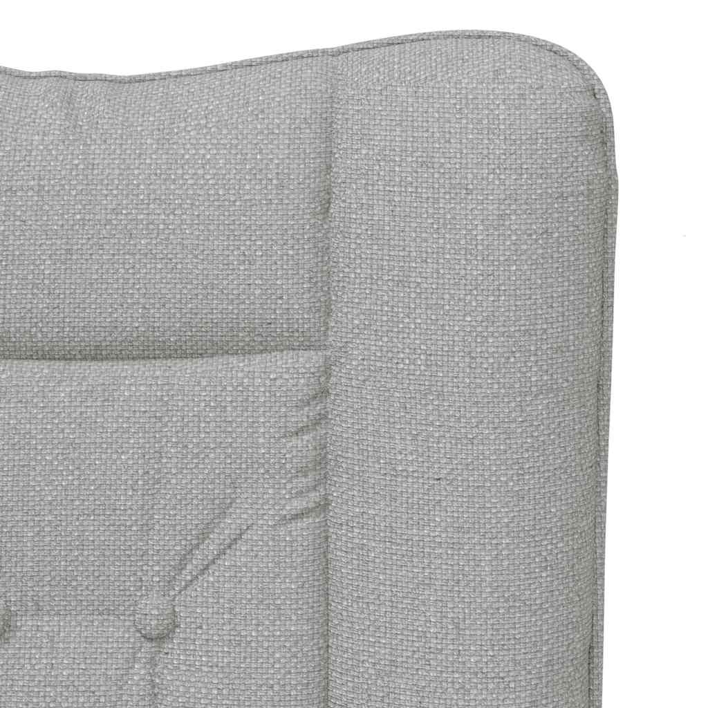 Fauteuil relaxant Gris nuage 63 x 67 x 94 cm tissu - XIOS