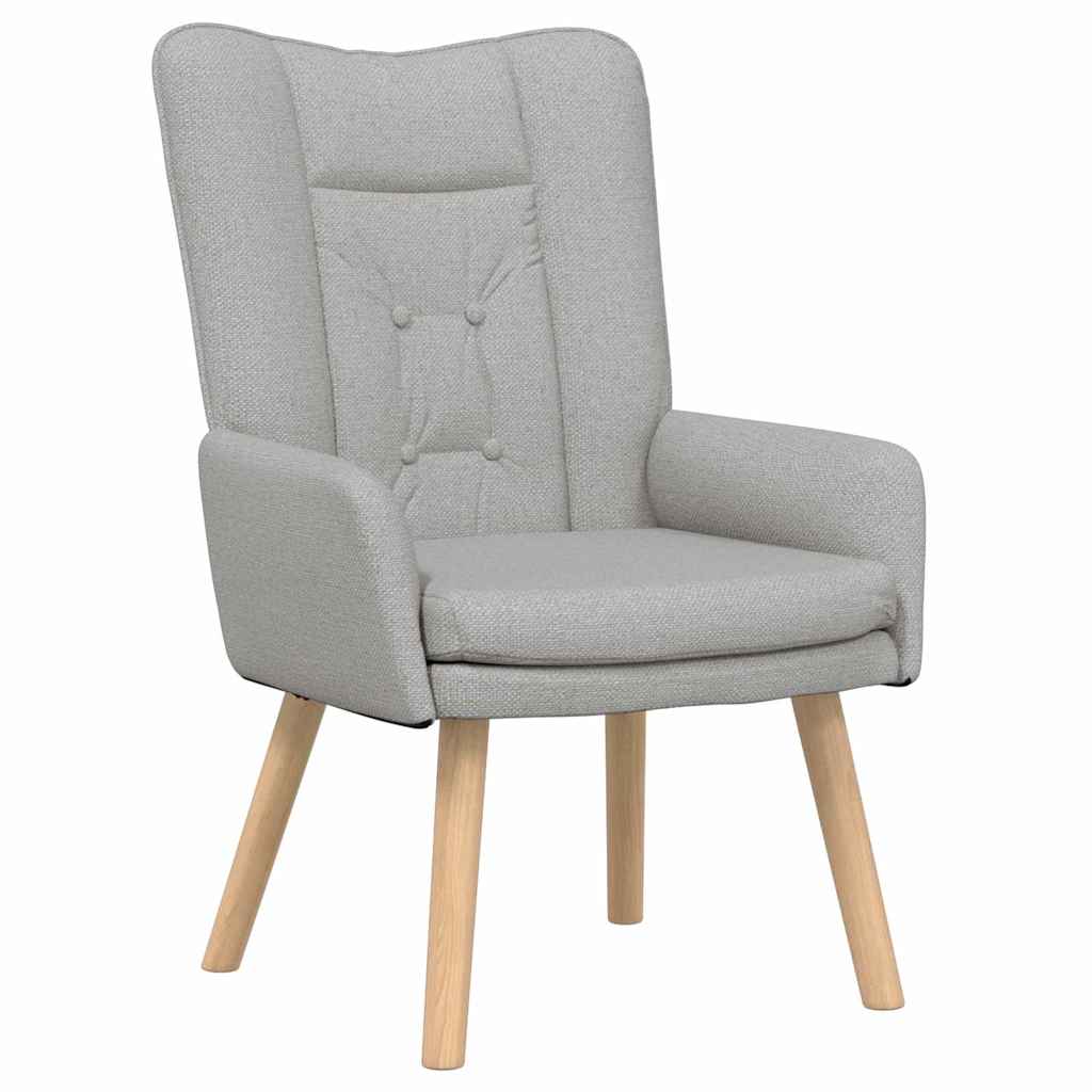 Fauteuil relaxant Gris nuage 63 x 67 x 94 cm tissu - XIOS