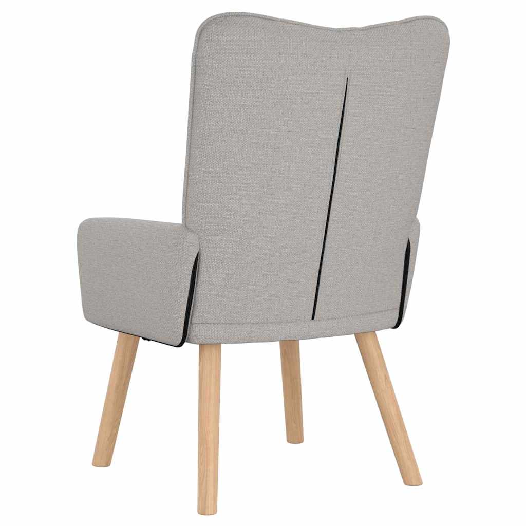 Fauteuil relaxant Gris nuage 63 x 67 x 94 cm tissu - XIOS