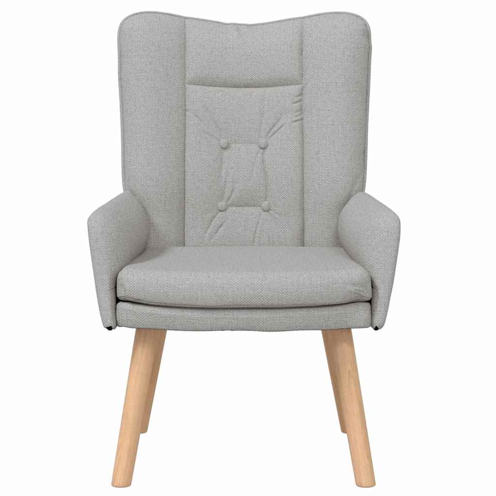 Fauteuil relaxant Gris nuage 63 x 67 x 94 cm tissu - XIOS