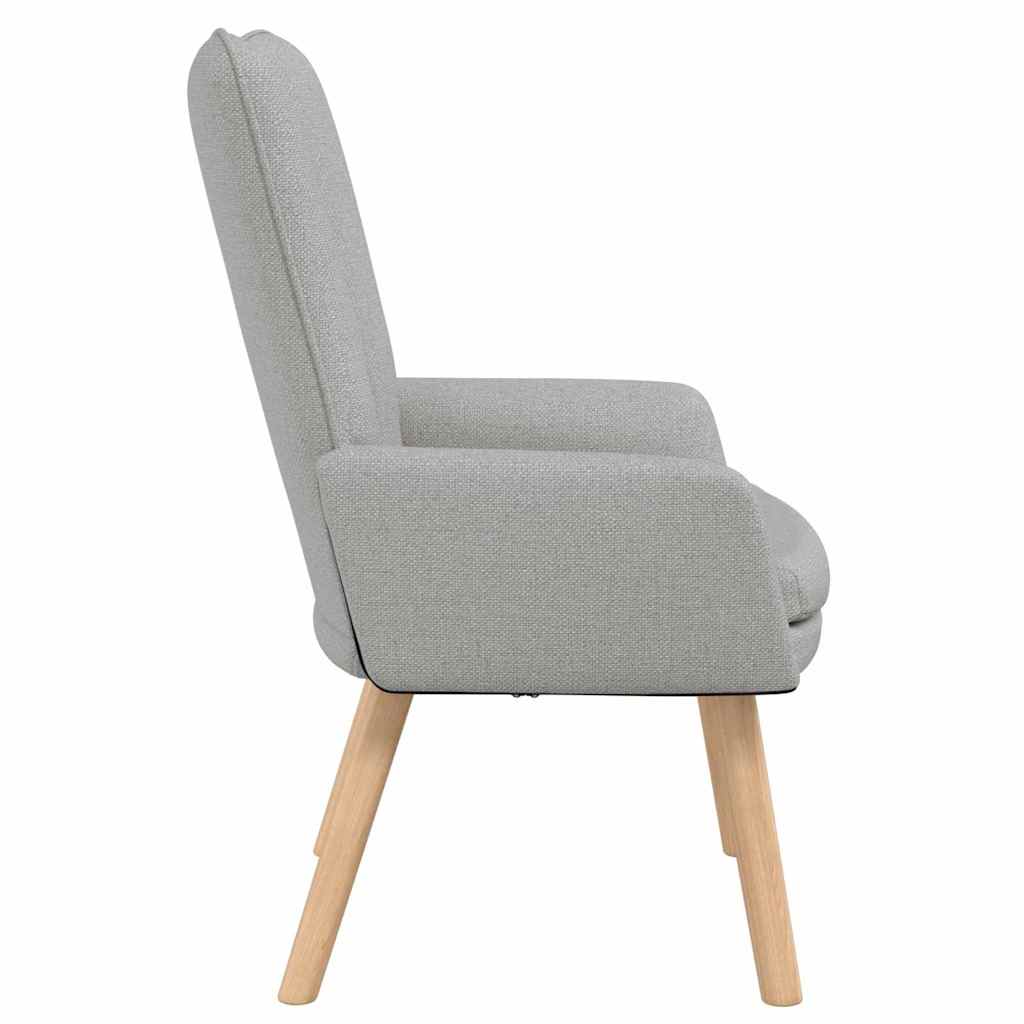 Fauteuil relaxant Gris nuage 63 x 67 x 94 cm tissu - XIOS