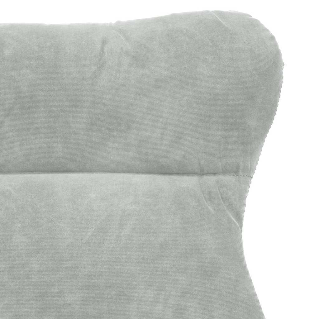 Fauteuil relaxant Gris clair 69 x 74 x 93 cm Velours - XIOS