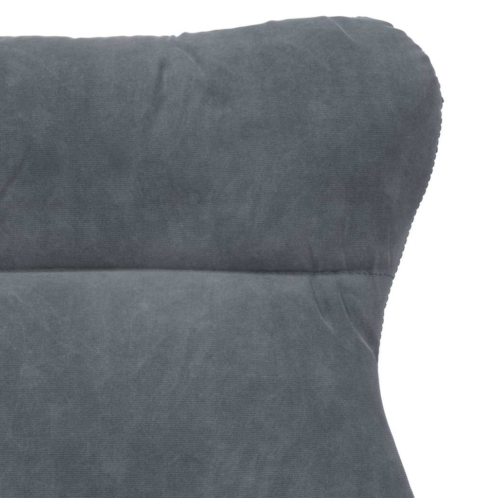 Fauteuil relaxant Gris foncé 69 x 74 x 93 cm Velours - XIOS