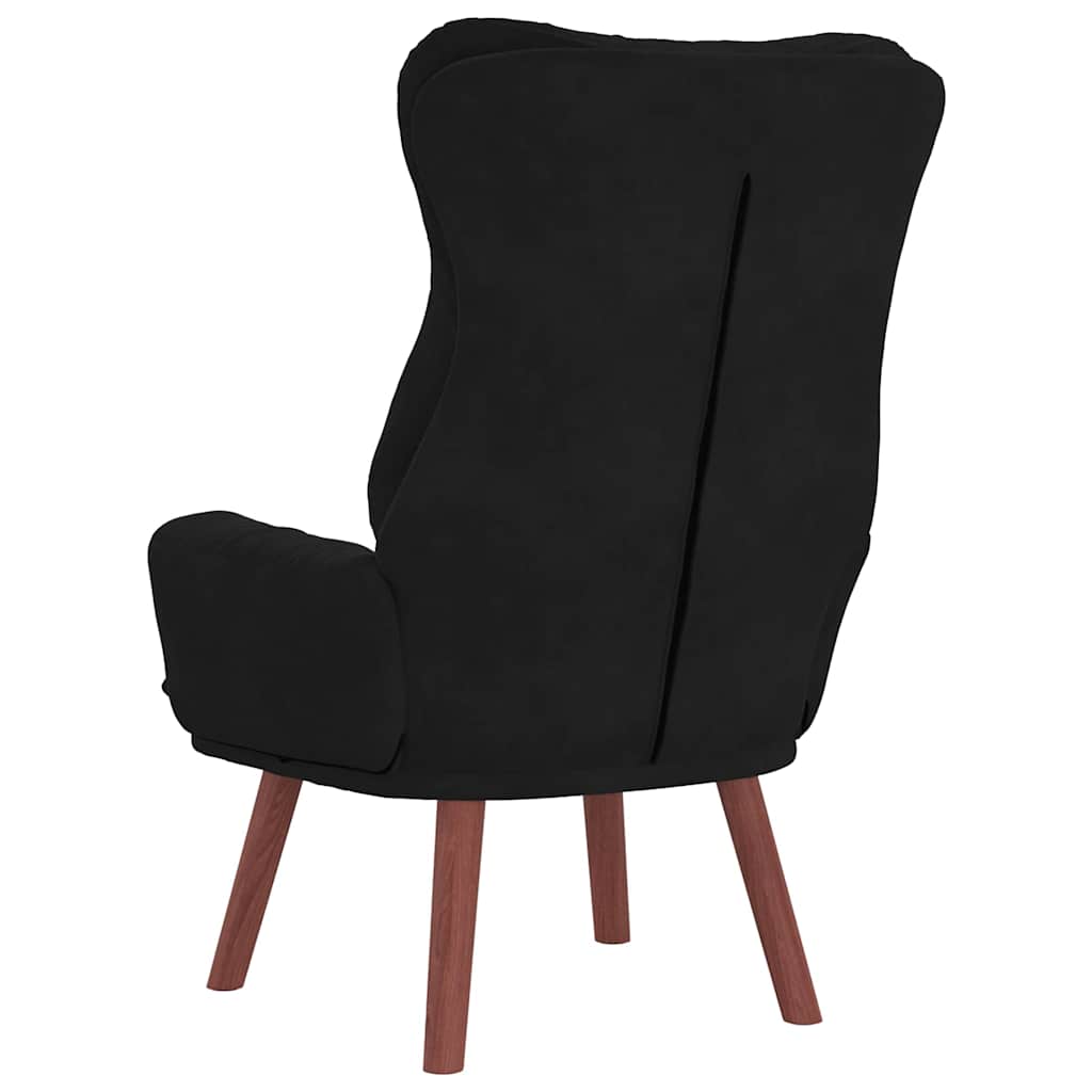 Fauteuil relaxant Noir 69 x 74 x 93 cm Velours - XIOS