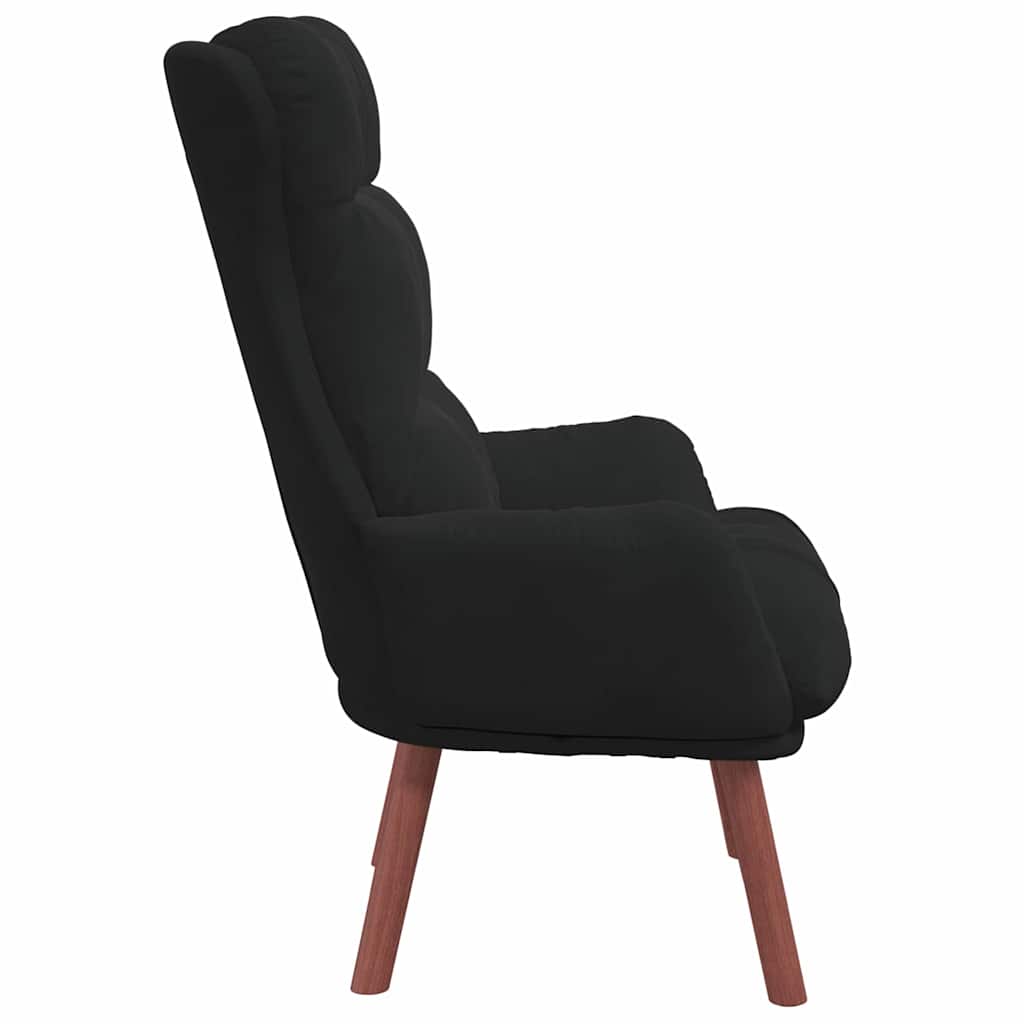 Fauteuil relaxant Noir 69 x 74 x 93 cm Velours - XIOS