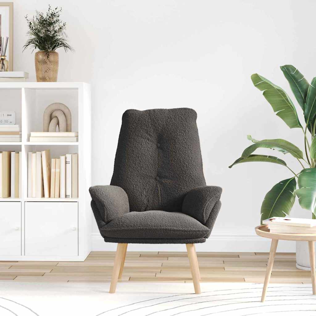 Fauteuil relaxant Gris foncé 69 x 74 x 93 cm tissu - XIOS