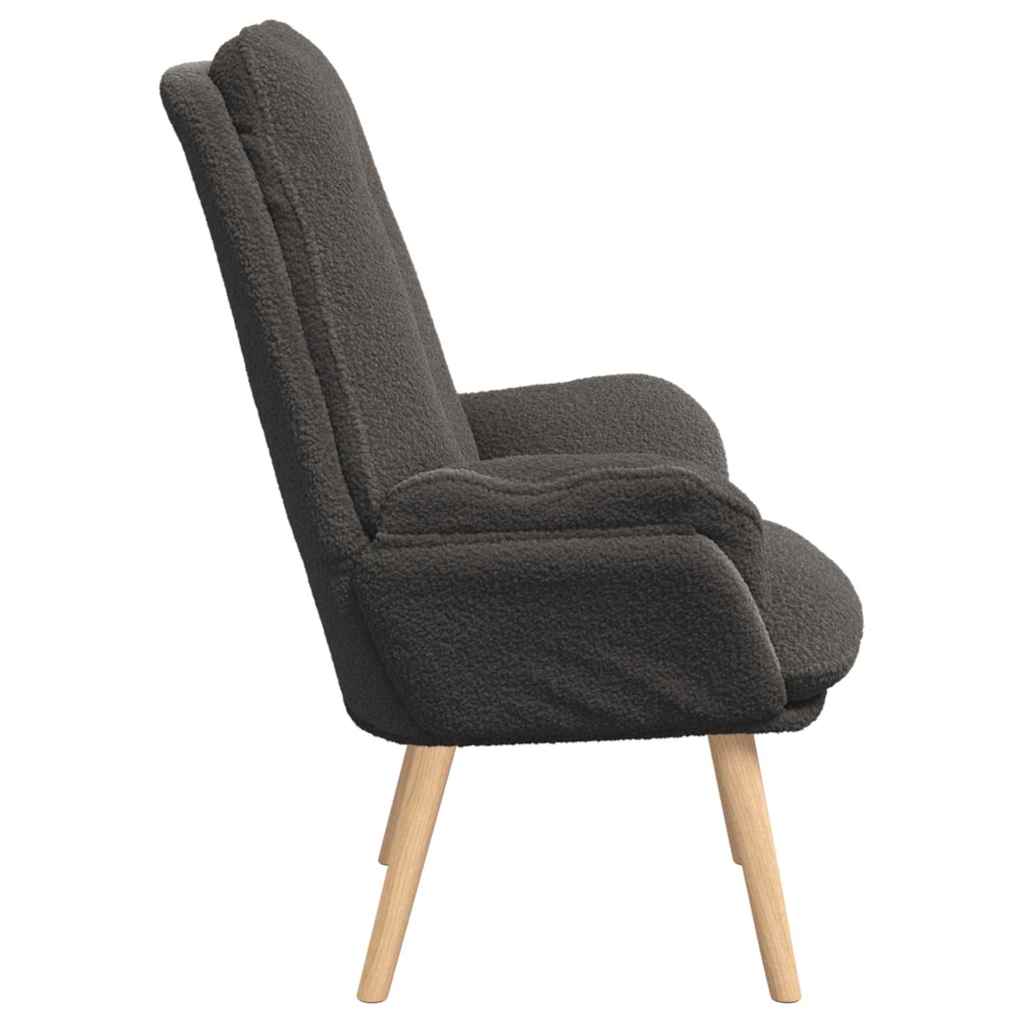 Fauteuil relaxant Gris foncé 69 x 74 x 93 cm tissu - XIOS
