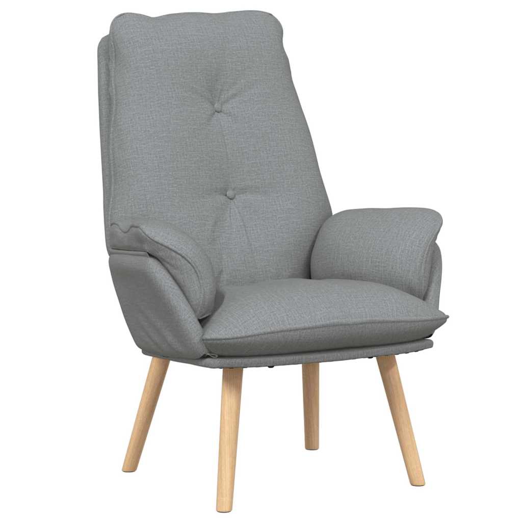Fauteuil relaxant Gris clair 69 x 74 x 93 cm tissu - XIOS