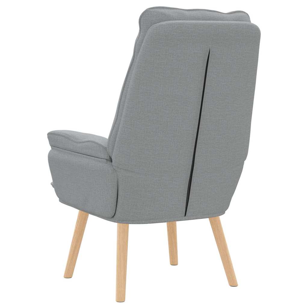Fauteuil relaxant Gris clair 69 x 74 x 93 cm tissu - XIOS