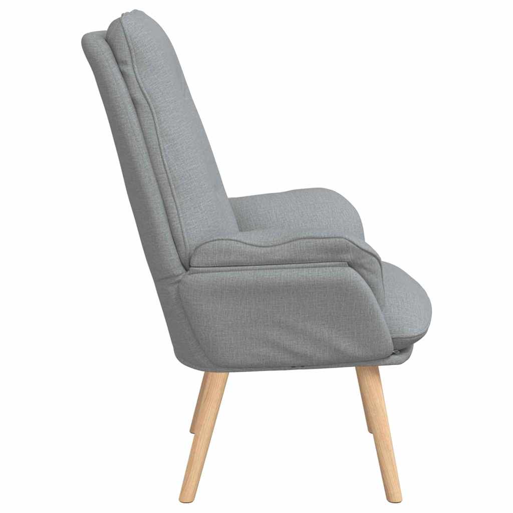 Fauteuil relaxant Gris clair 69 x 74 x 93 cm tissu - XIOS