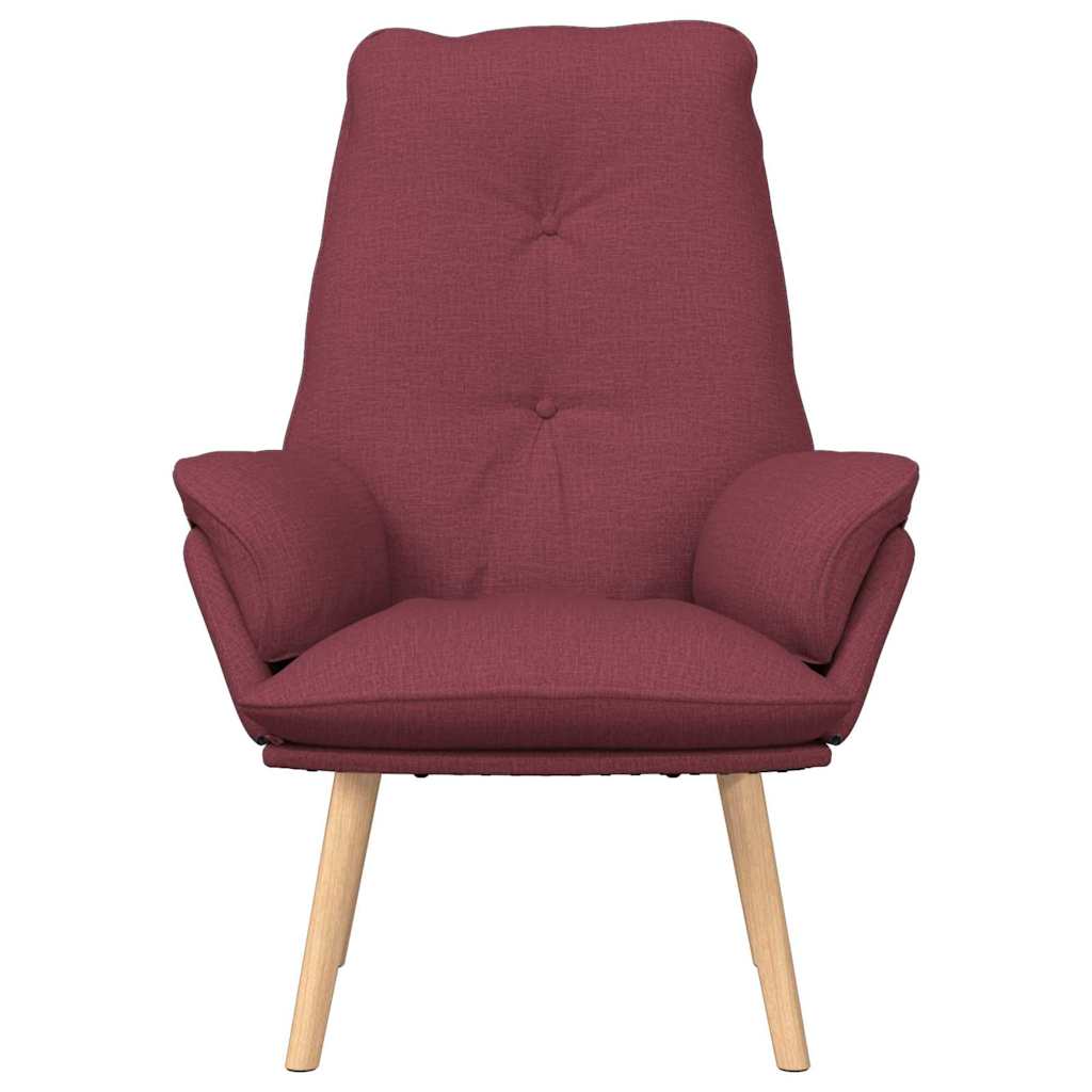 Fauteuil relaxant Rouge bordeaux 69 x 74 x 93 cm tissu - XIOS