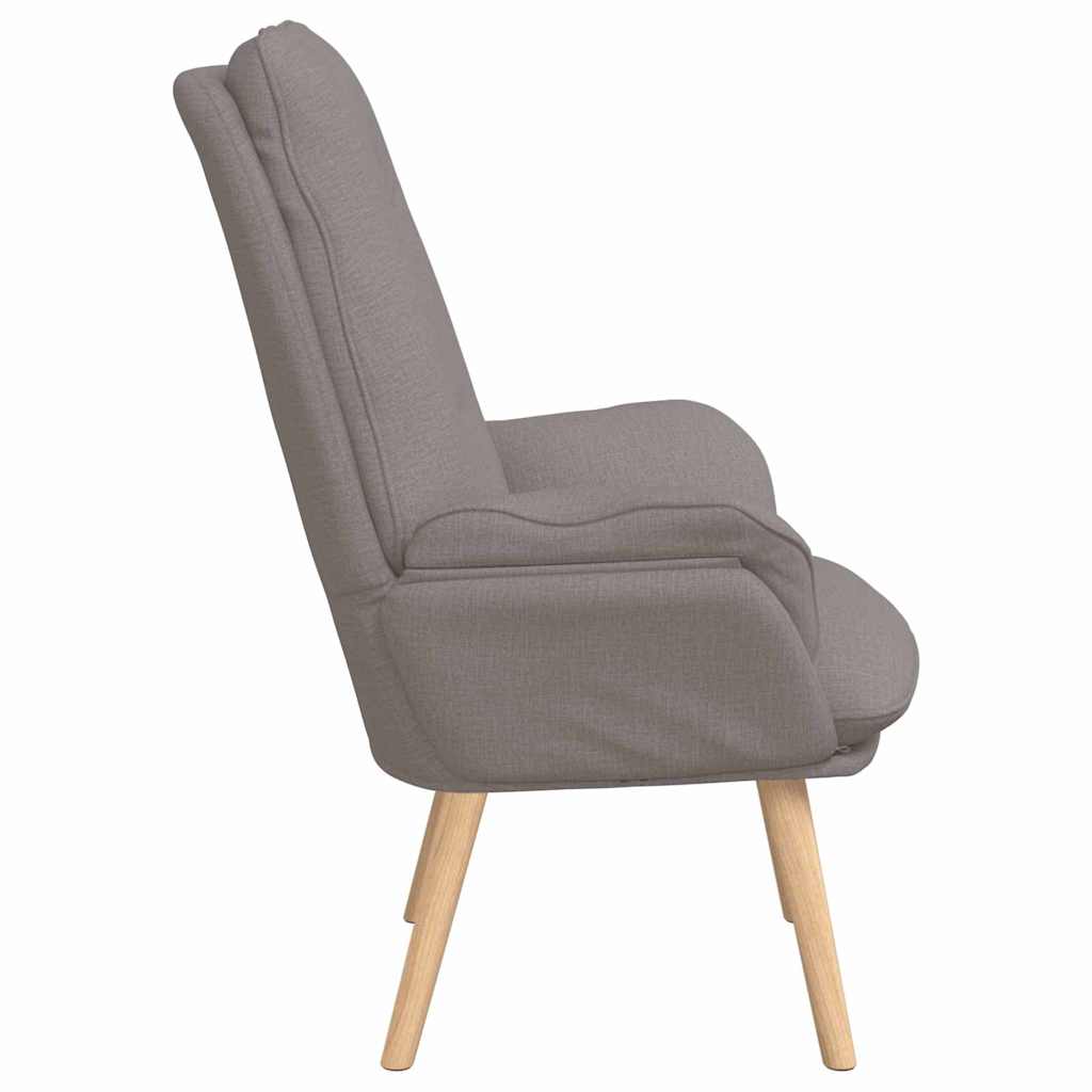 Fauteuil relaxant Taupe 69 x 74 x 93 cm tissu - XIOS