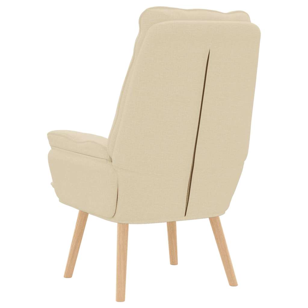 Fauteuil relaxant Crème 69 x 74 x 93 cm tissu - XIOS