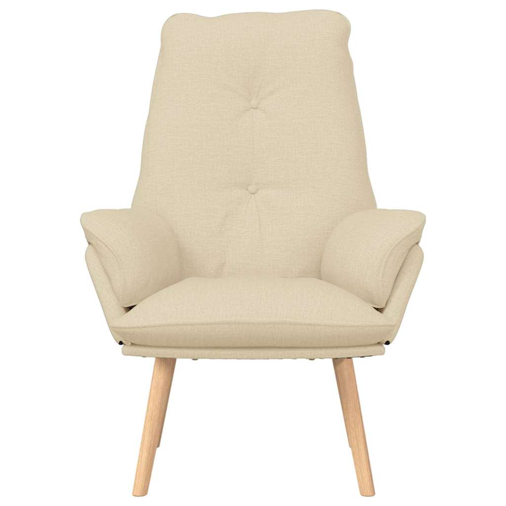 Fauteuil relaxant Crème 69 x 74 x 93 cm tissu - XIOS
