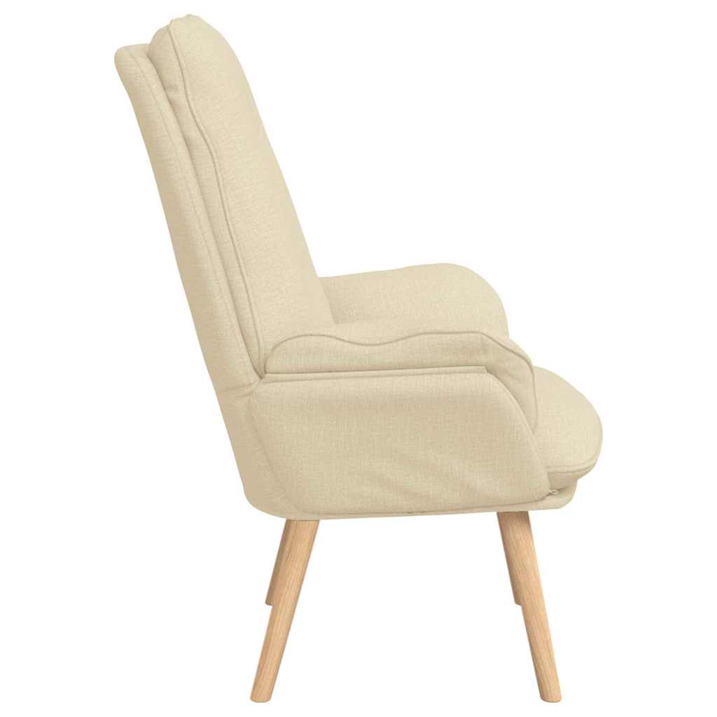 Fauteuil relaxant Crème 69 x 74 x 93 cm tissu - XIOS