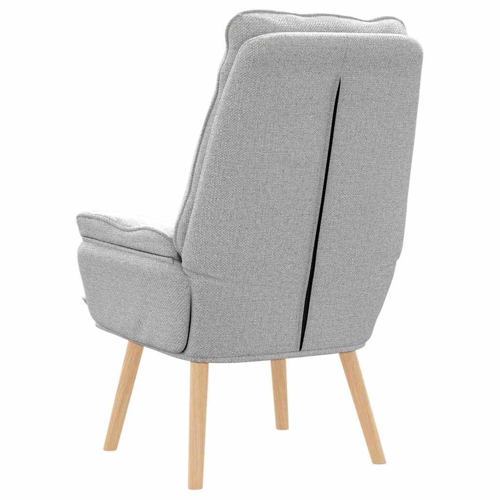 Fauteuil relaxant Gris nuage 69 x 74 x 93 cm tissu - XIOS