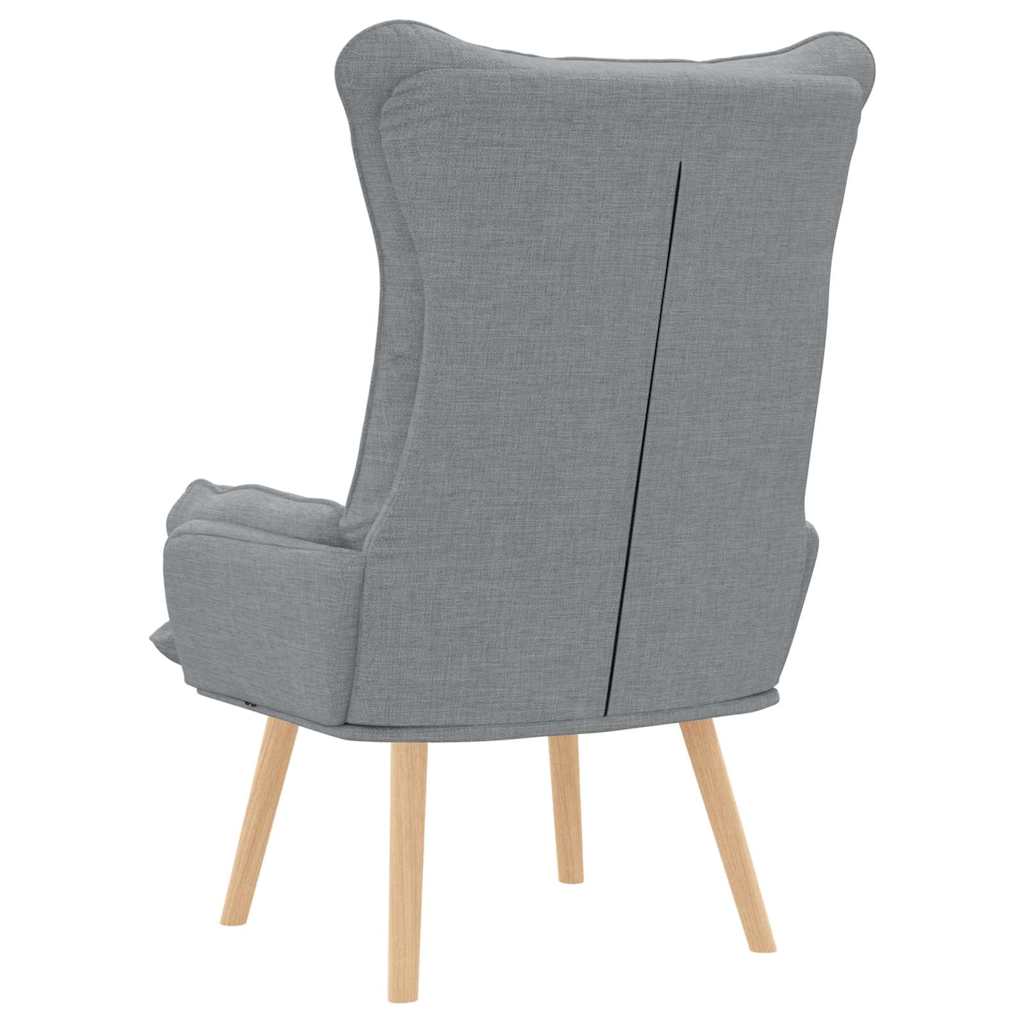 Fauteuil relaxant Gris clair 69 x 74 x 93 cm tissu - XIOS