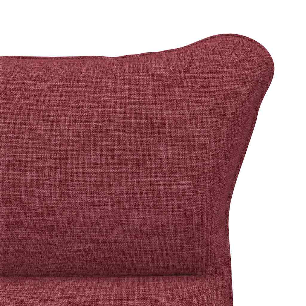 Fauteuil relaxant Rouge bordeaux 69 x 74 x 93 cm tissu - XIOS