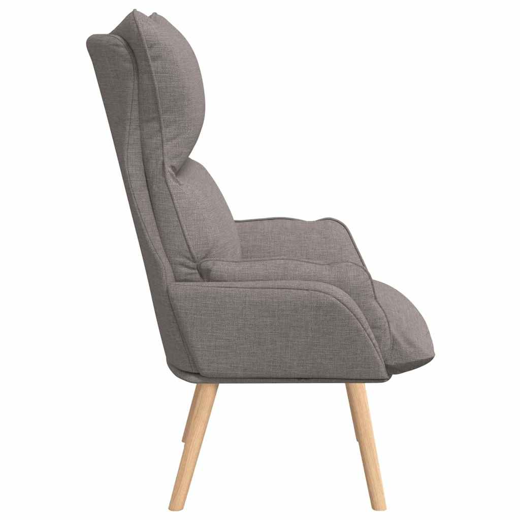 Fauteuil relaxant Taupe 69 x 74 x 93 cm tissu - XIOS