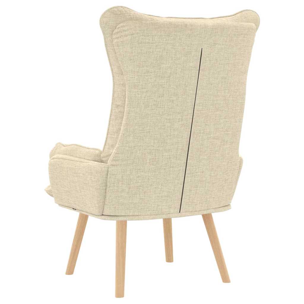 Fauteuil relaxant Crème 69 x 74 x 93 cm tissu - XIOS