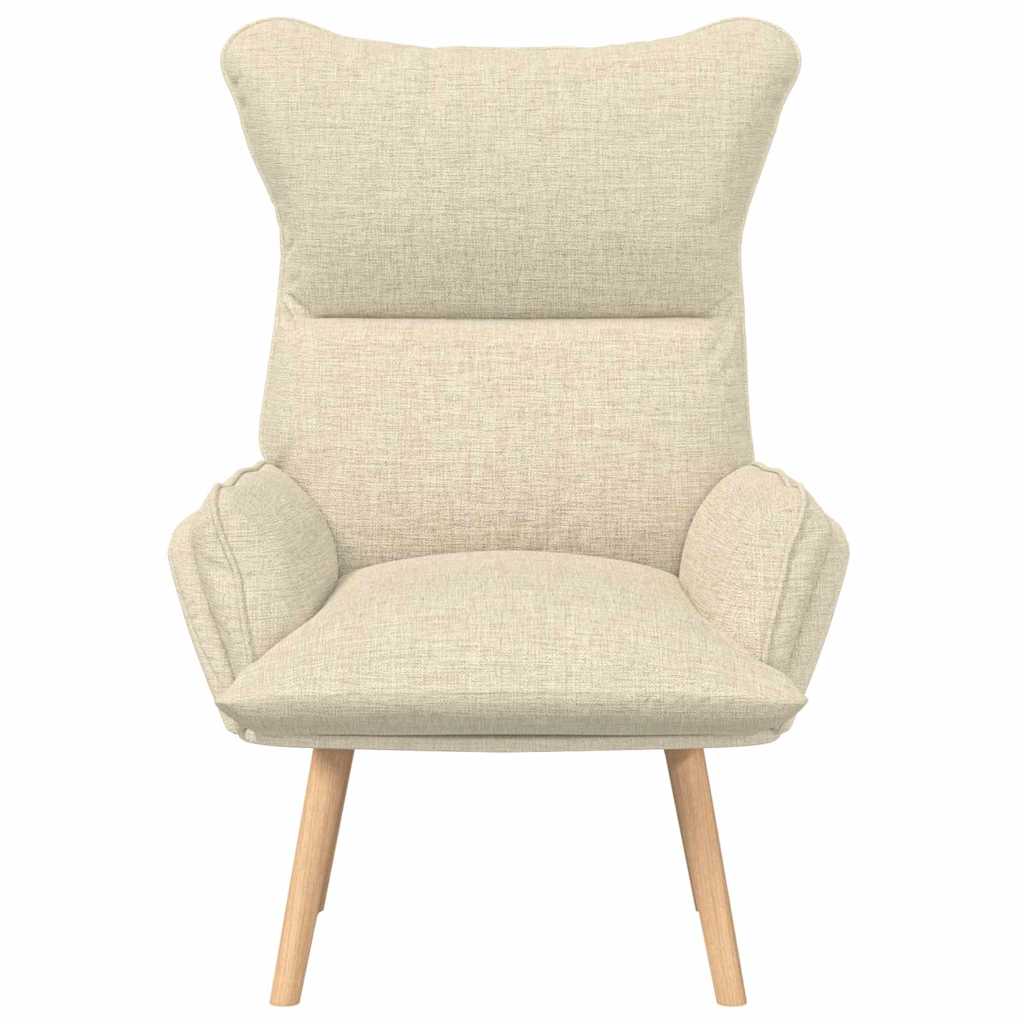 Fauteuil relaxant Crème 69 x 74 x 93 cm tissu - XIOS