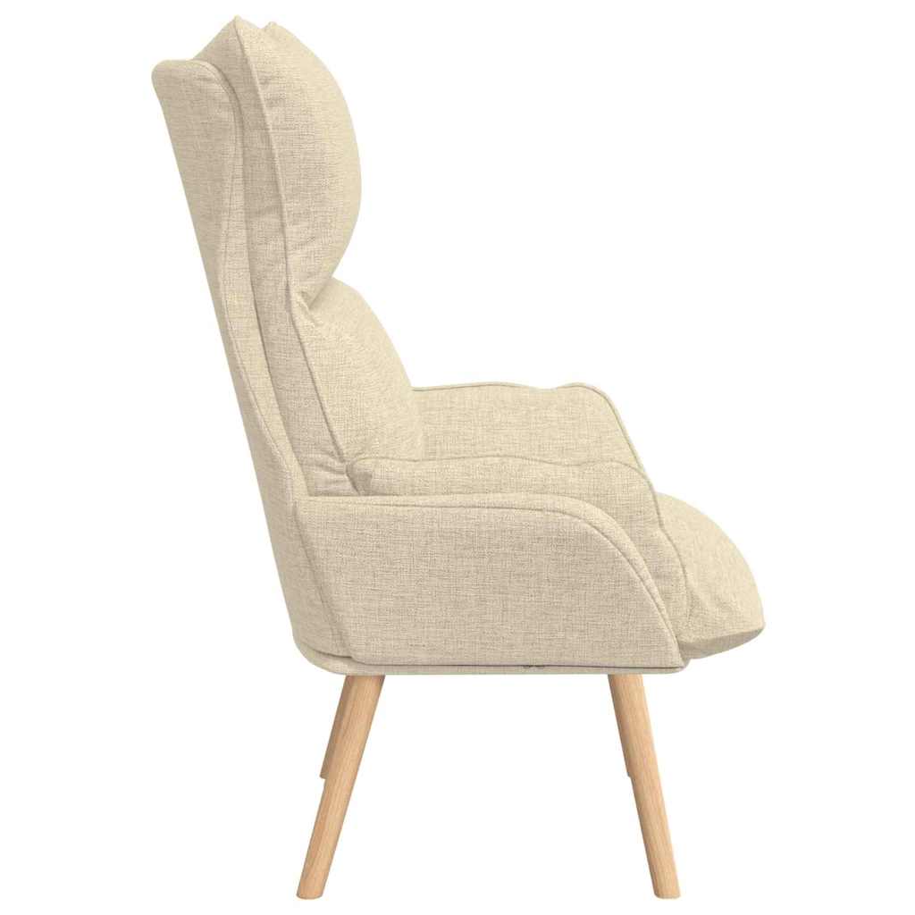 Fauteuil relaxant Crème 69 x 74 x 93 cm tissu - XIOS