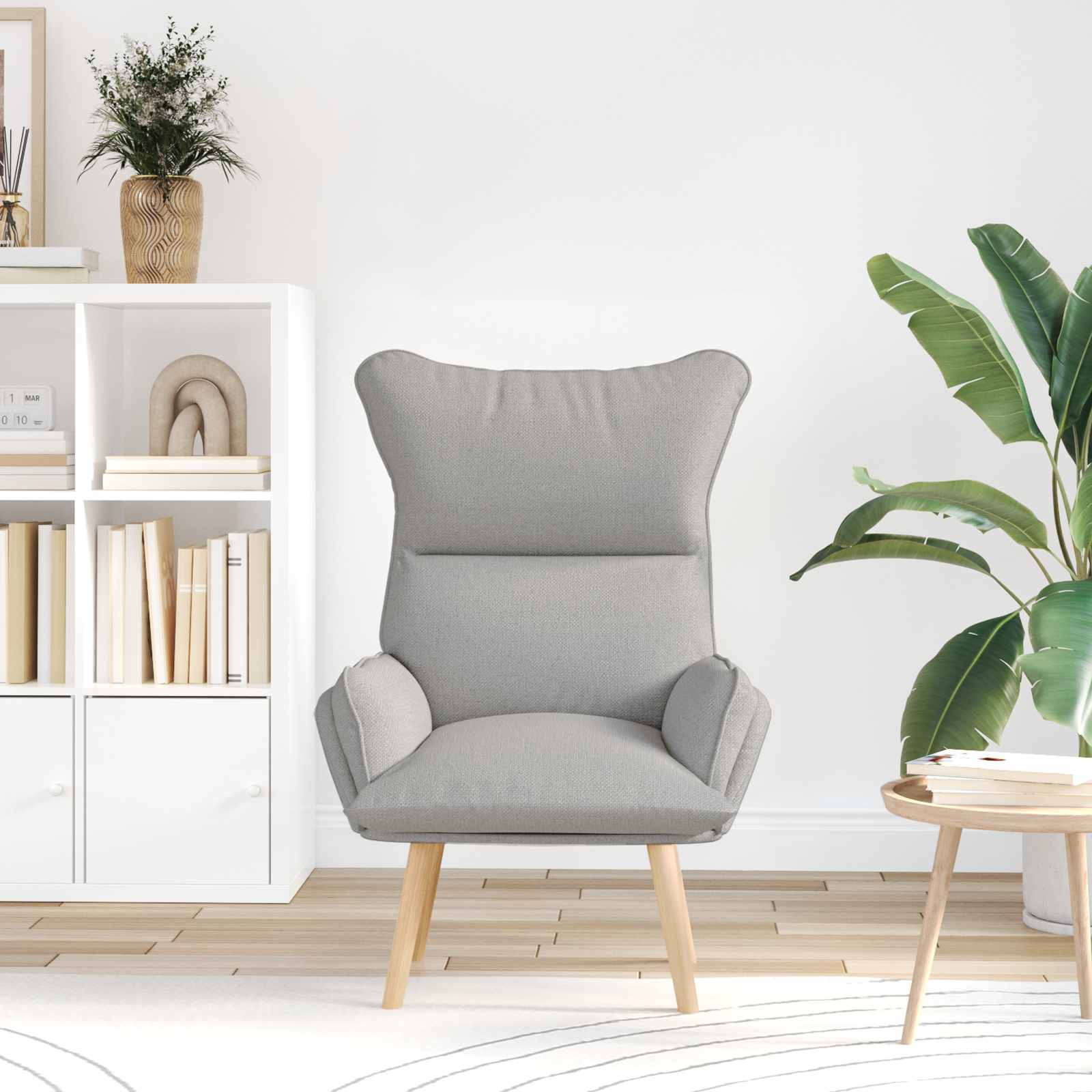 fauteuil Gris nuage Tissu et Contreplaqué - XIOS