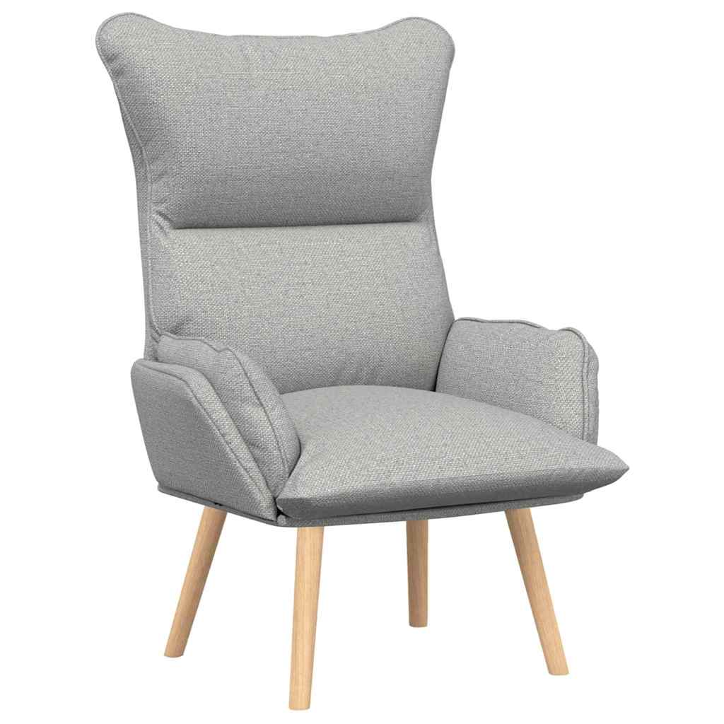 Fauteuil relaxant Gris nuage 69 x 74 x 93 cm tissu - XIOS