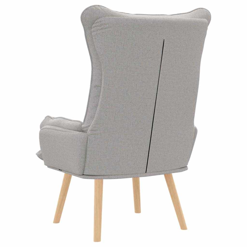 Fauteuil relaxant Gris nuage 69 x 74 x 93 cm tissu - XIOS