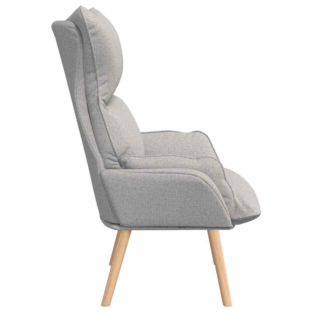 Fauteuil relaxant Gris nuage 69 x 74 x 93 cm tissu - XIOS