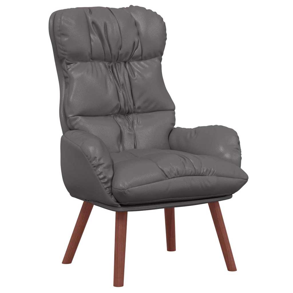 Fauteuil relaxant Gris 69 x 74 x 93 cm Faux cuir - XIOS