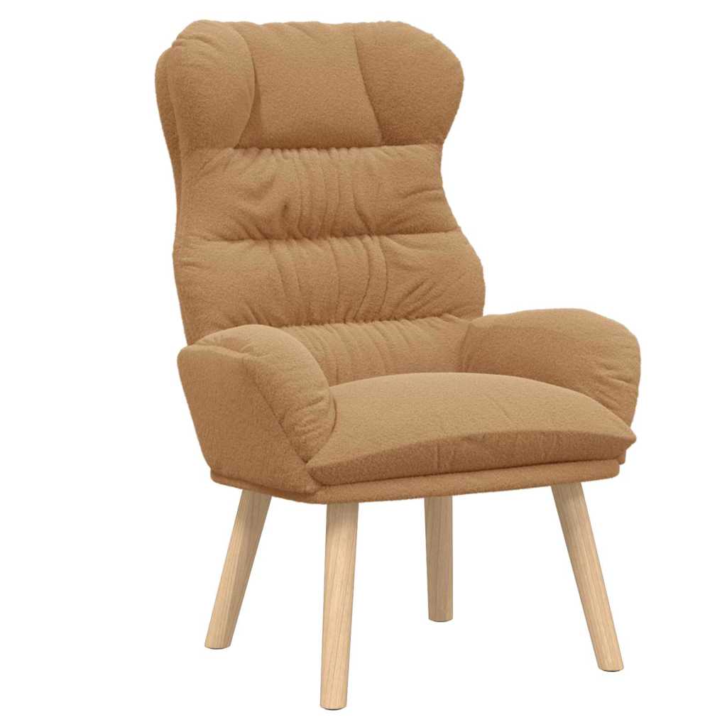 Fauteuil relaxant Beige 69 x 74 x 93 cm tissu - XIOS