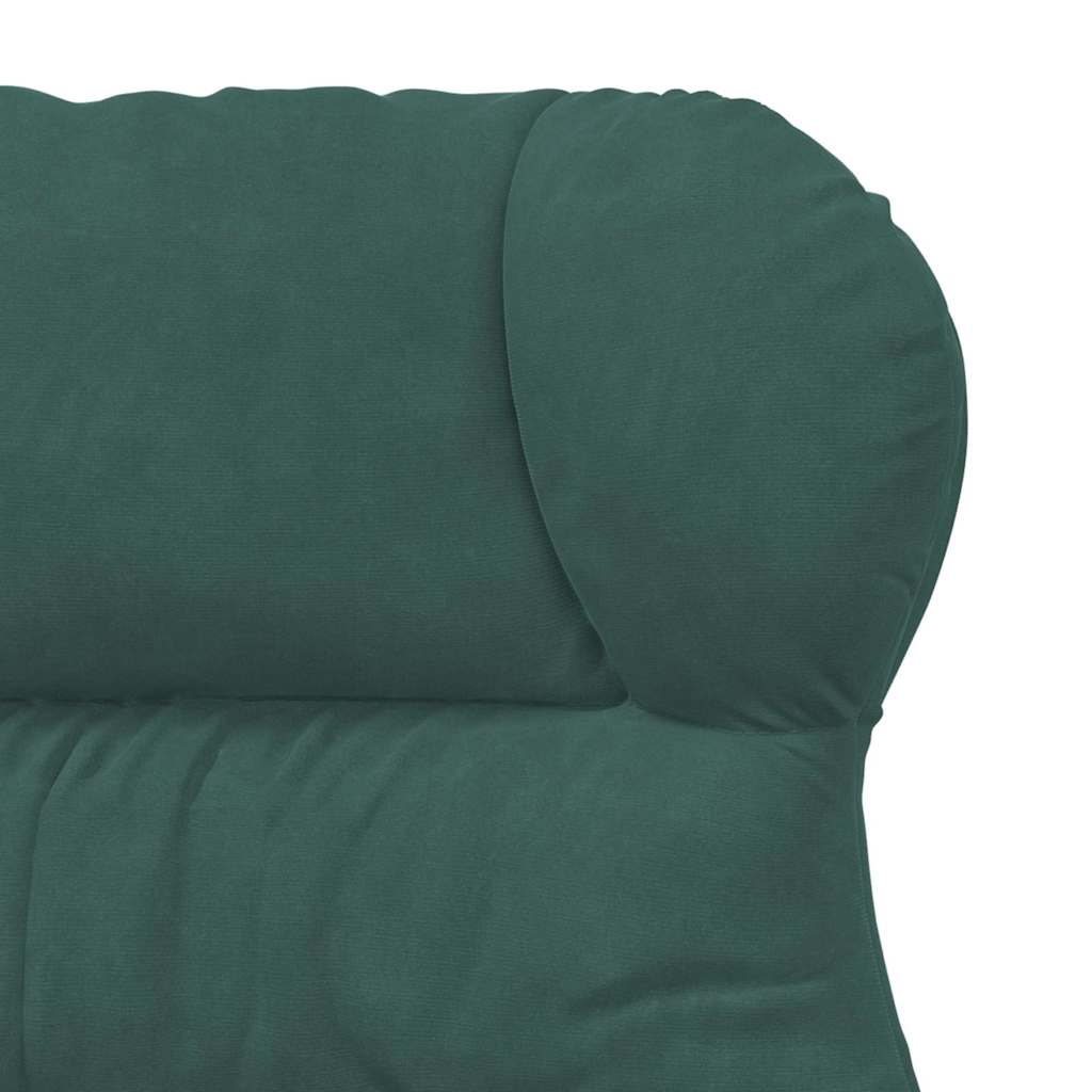 Fauteuil relaxant Vert foncé 69 x 74 x 93 cm Velours - XIOS