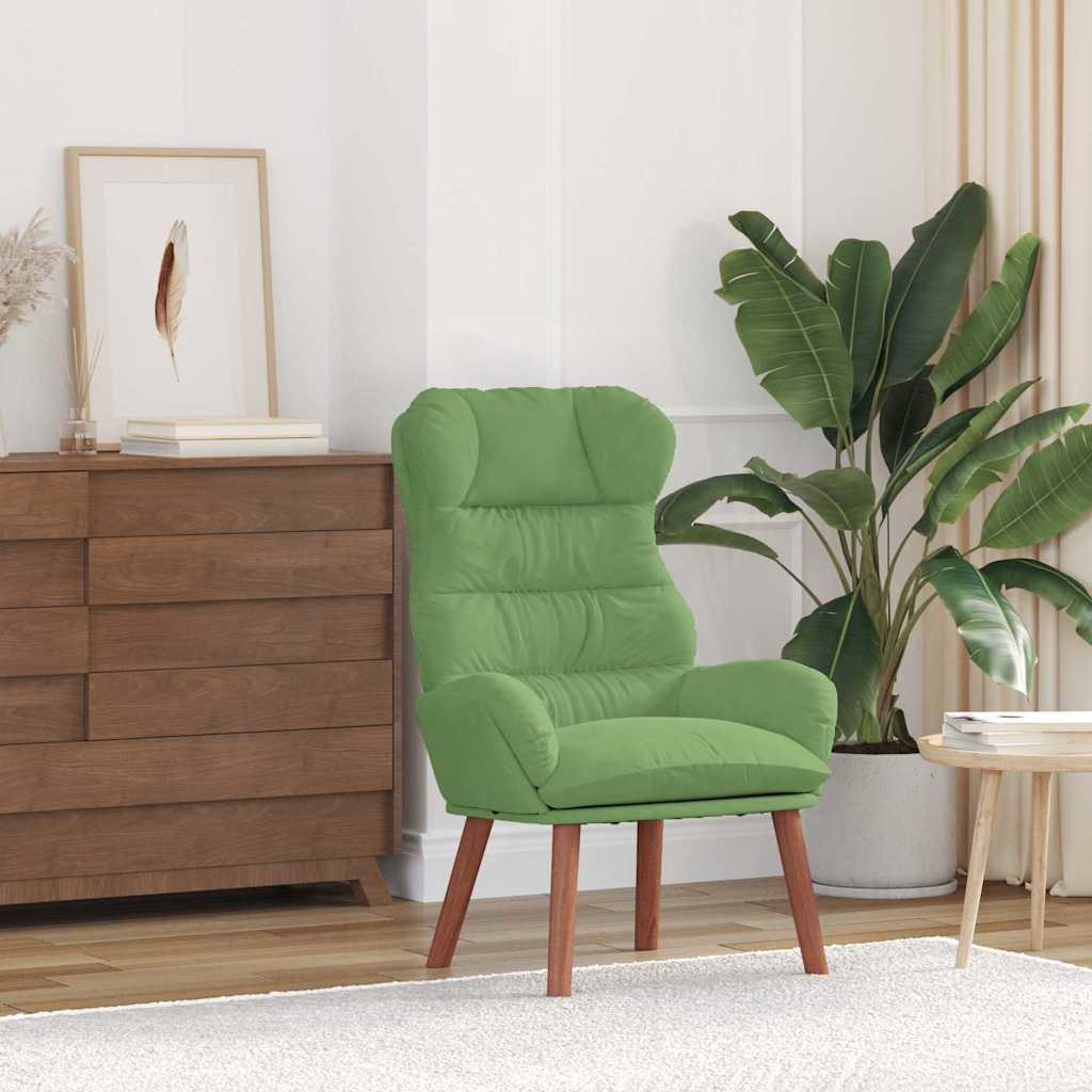 Fauteuil relaxant Vert clair 69 x 74 x 93 cm Velours - XIOS