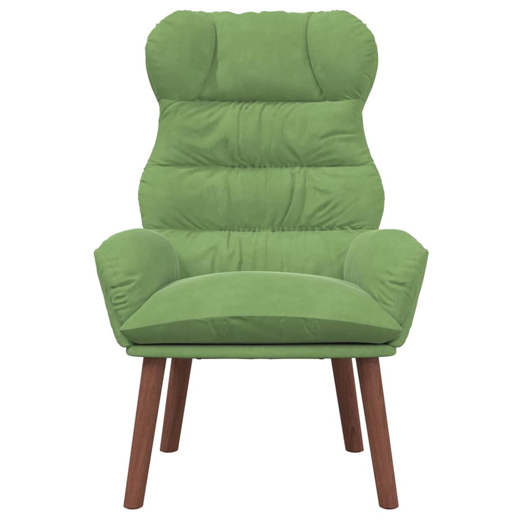 Fauteuil relaxant Vert clair 69 x 74 x 93 cm Velours - XIOS