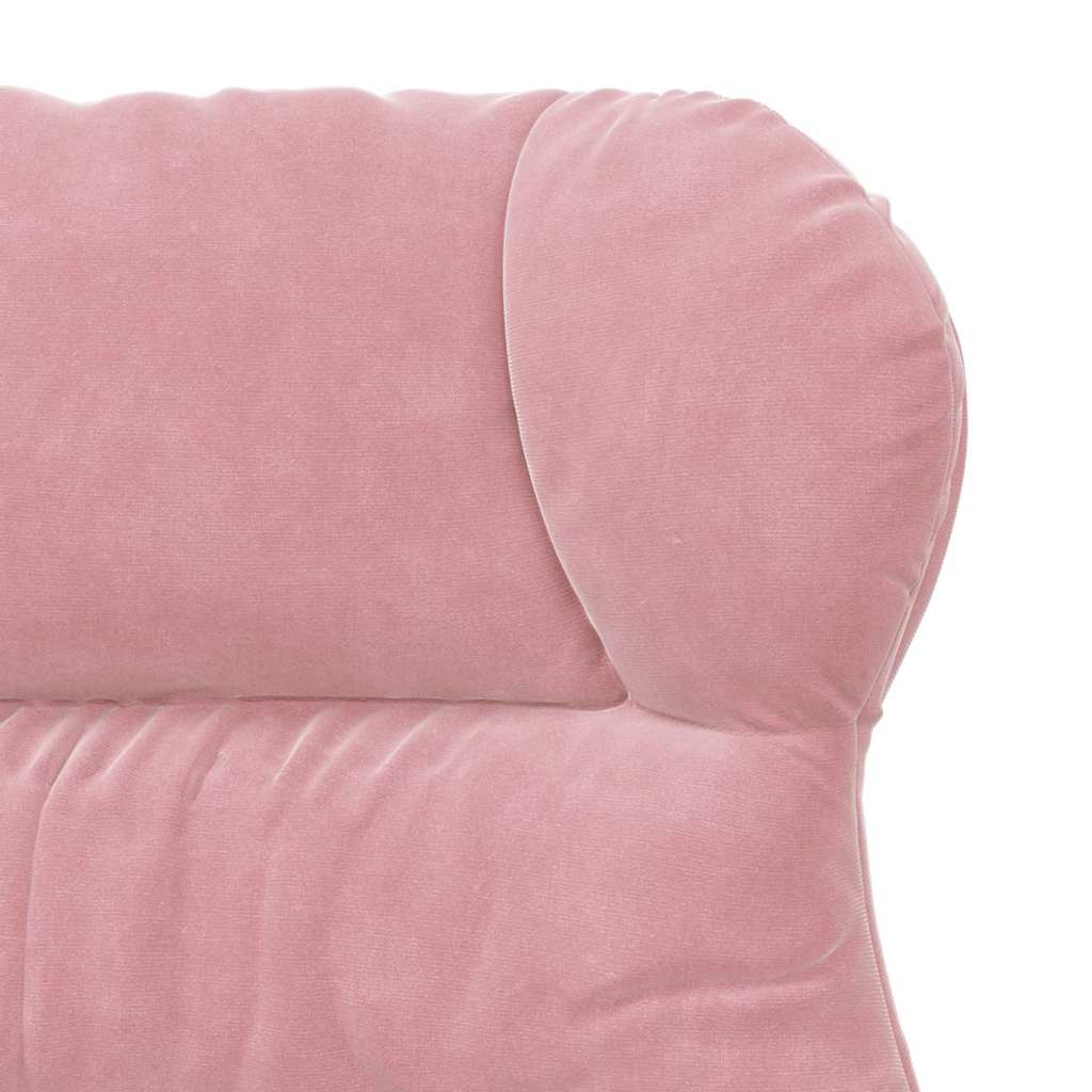 Fauteuil relaxant Rose 69 x 74 x 93 cm Velours - XIOS
