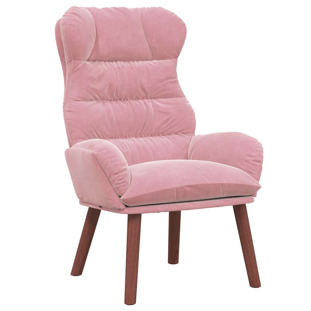 Fauteuil relaxant Rose 69 x 74 x 93 cm Velours - XIOS
