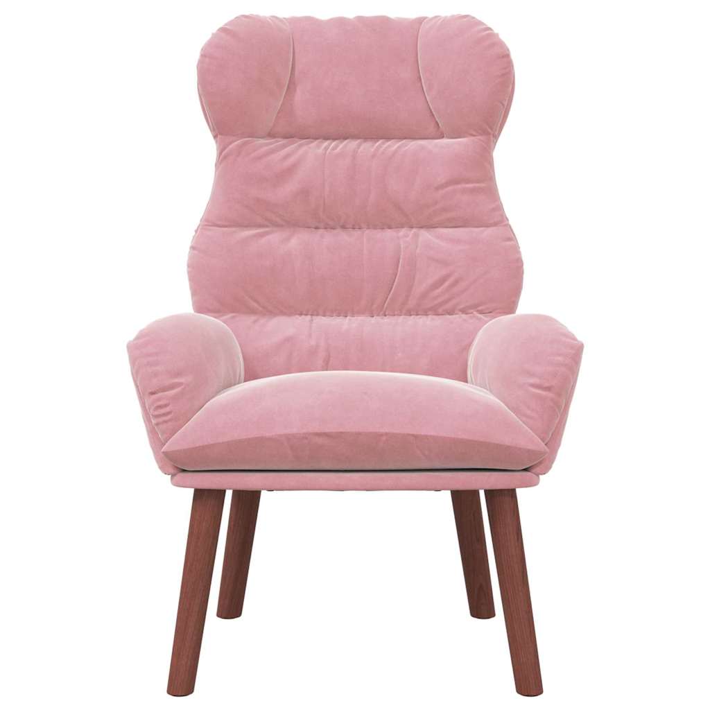 Fauteuil relaxant Rose 69 x 74 x 93 cm Velours - XIOS