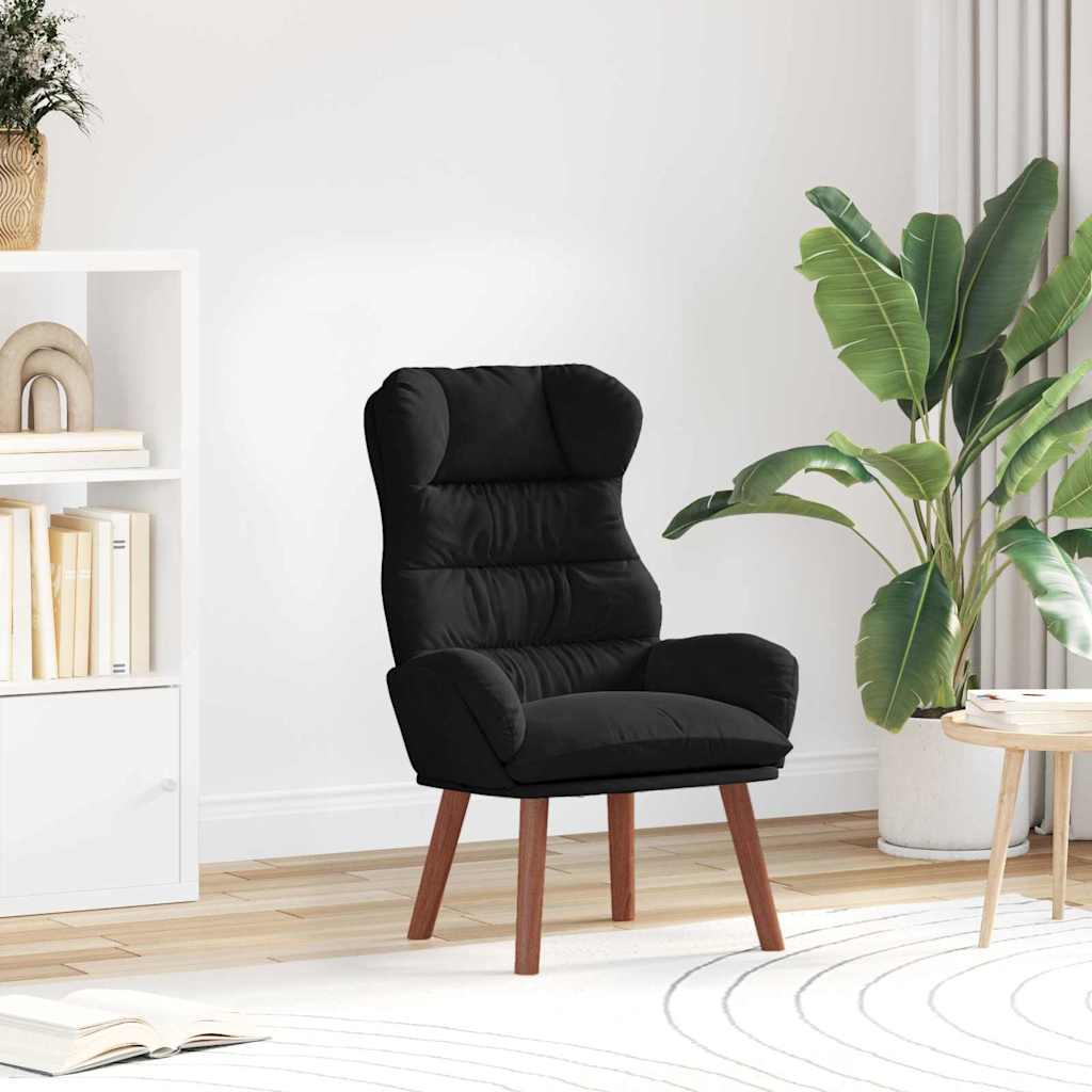Fauteuil relaxant Noir 69 x 74 x 93 cm Velours - XIOS